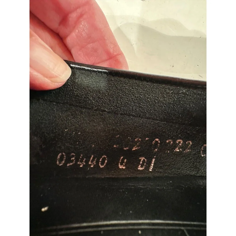 Cole Haan Mens Black‎ Braided Toe Tasseled Loafer sz 9.5D (S1627)